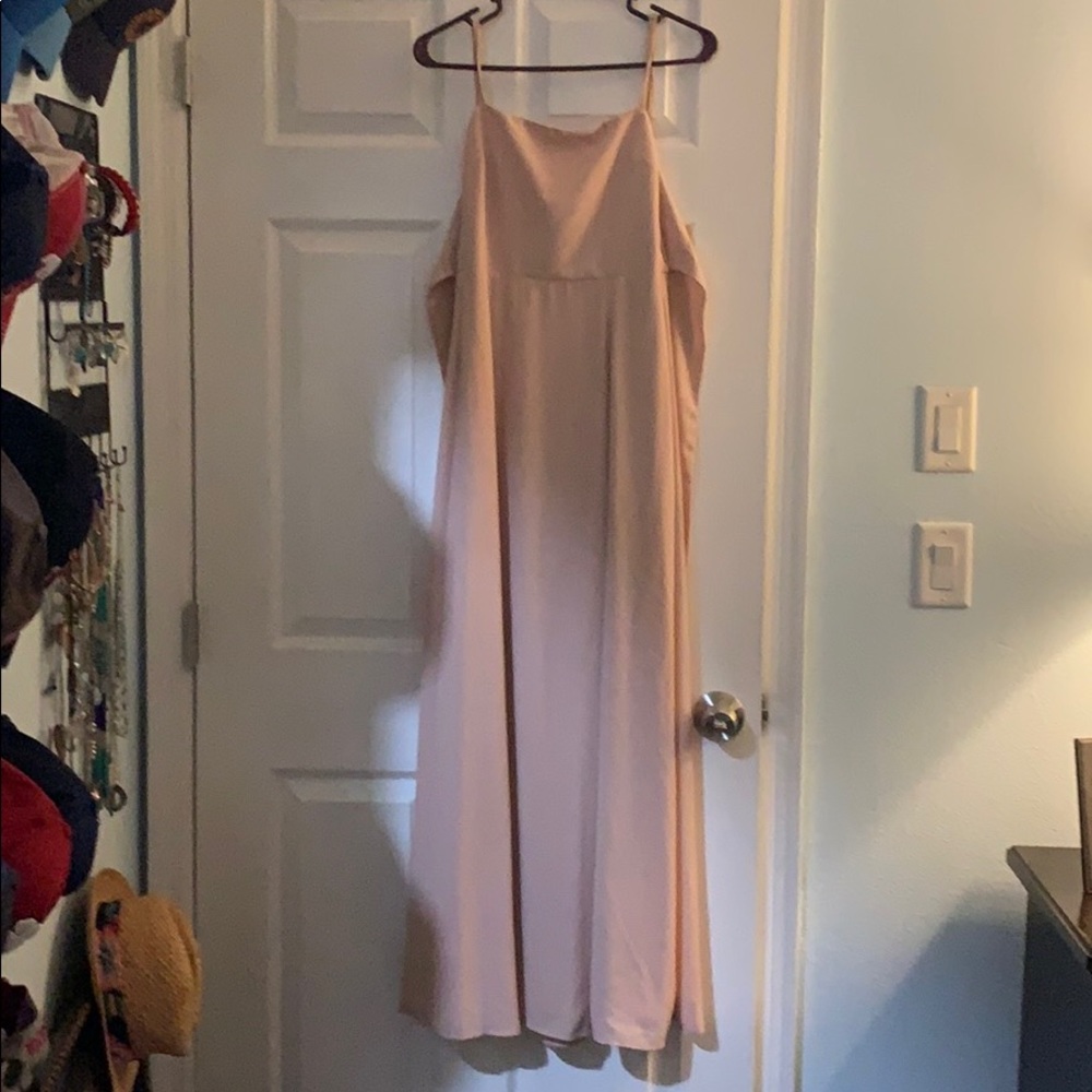 Show me your Mumu long blush dress